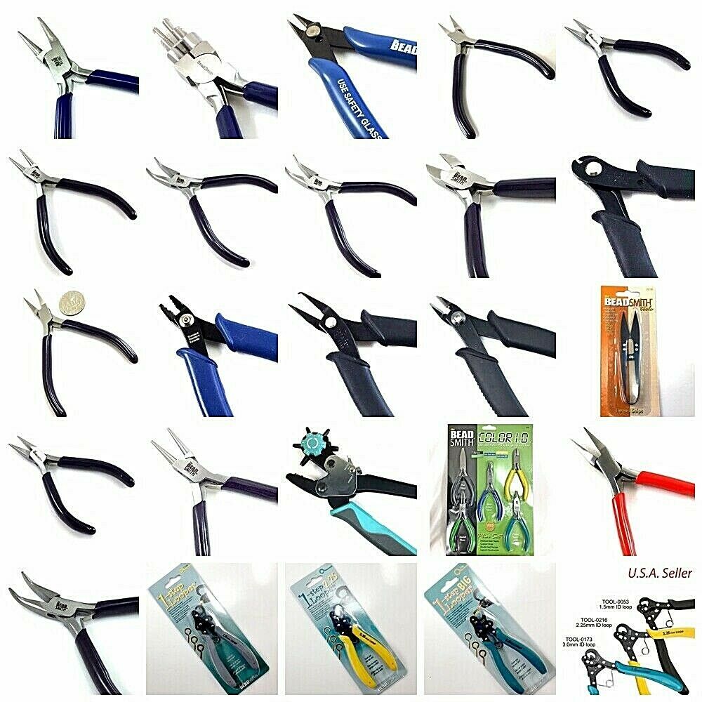 5-1/2 Concave Stepped Round Nose Wire Wrapping Pliers Jewelry